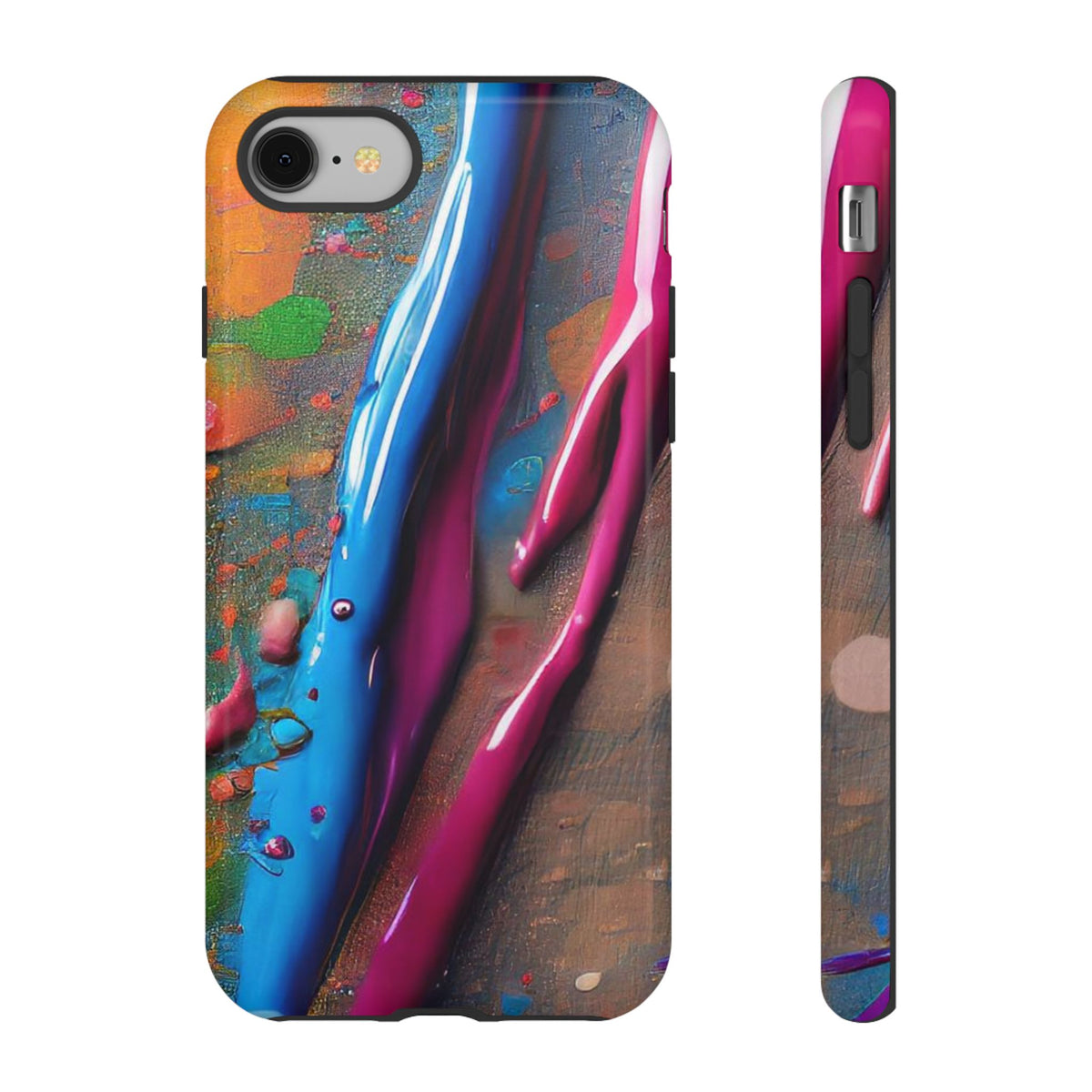Colorful Artistic Paint Splatter Tough Phone Case - Studio 653