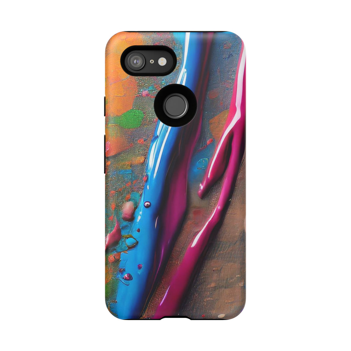 Colorful Artistic Paint Splatter Tough Phone Case - Studio 653
