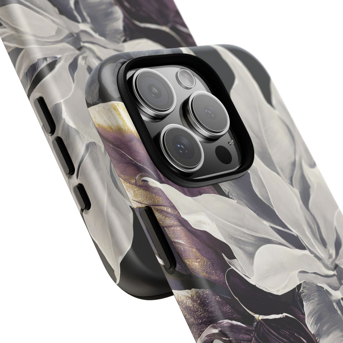 White & Plum Floral Tough Phone Case - Studio 653