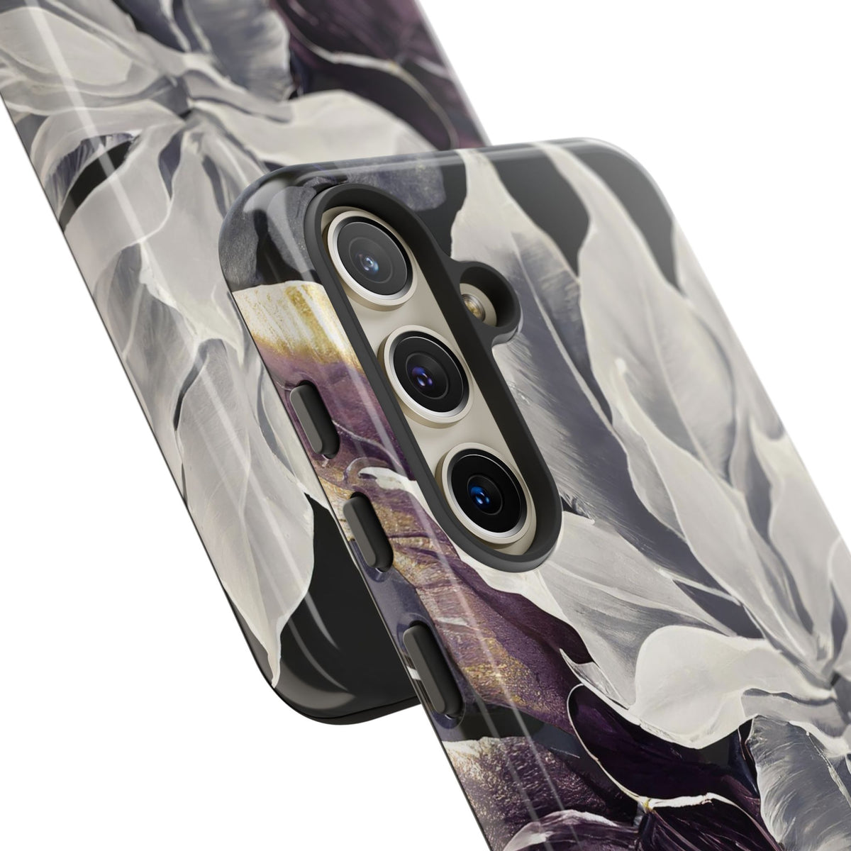 White & Plum Floral Tough Phone Case - Studio 653