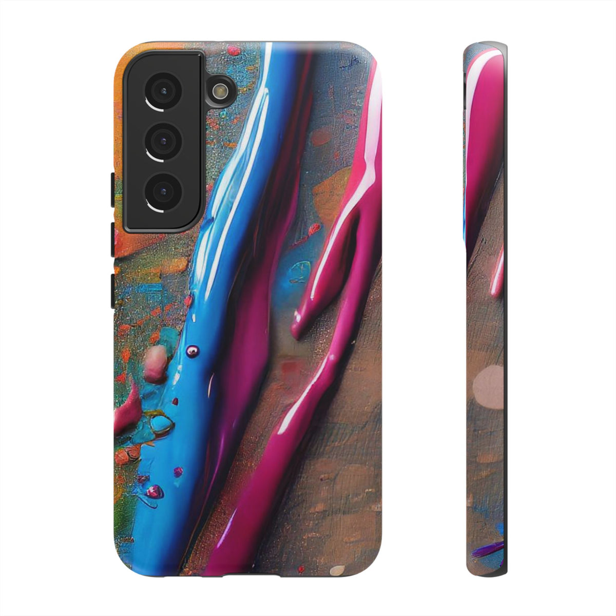 Colorful Artistic Paint Splatter Tough Phone Case - Studio 653