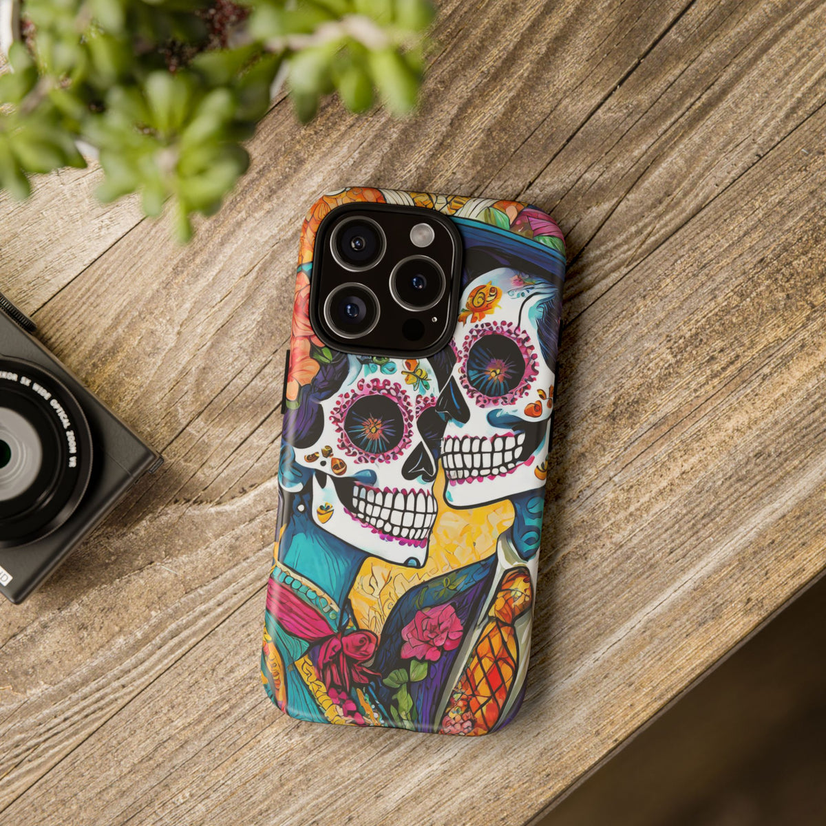 Loving Sugar Skull Couple Tough Phone Case - Studio 653