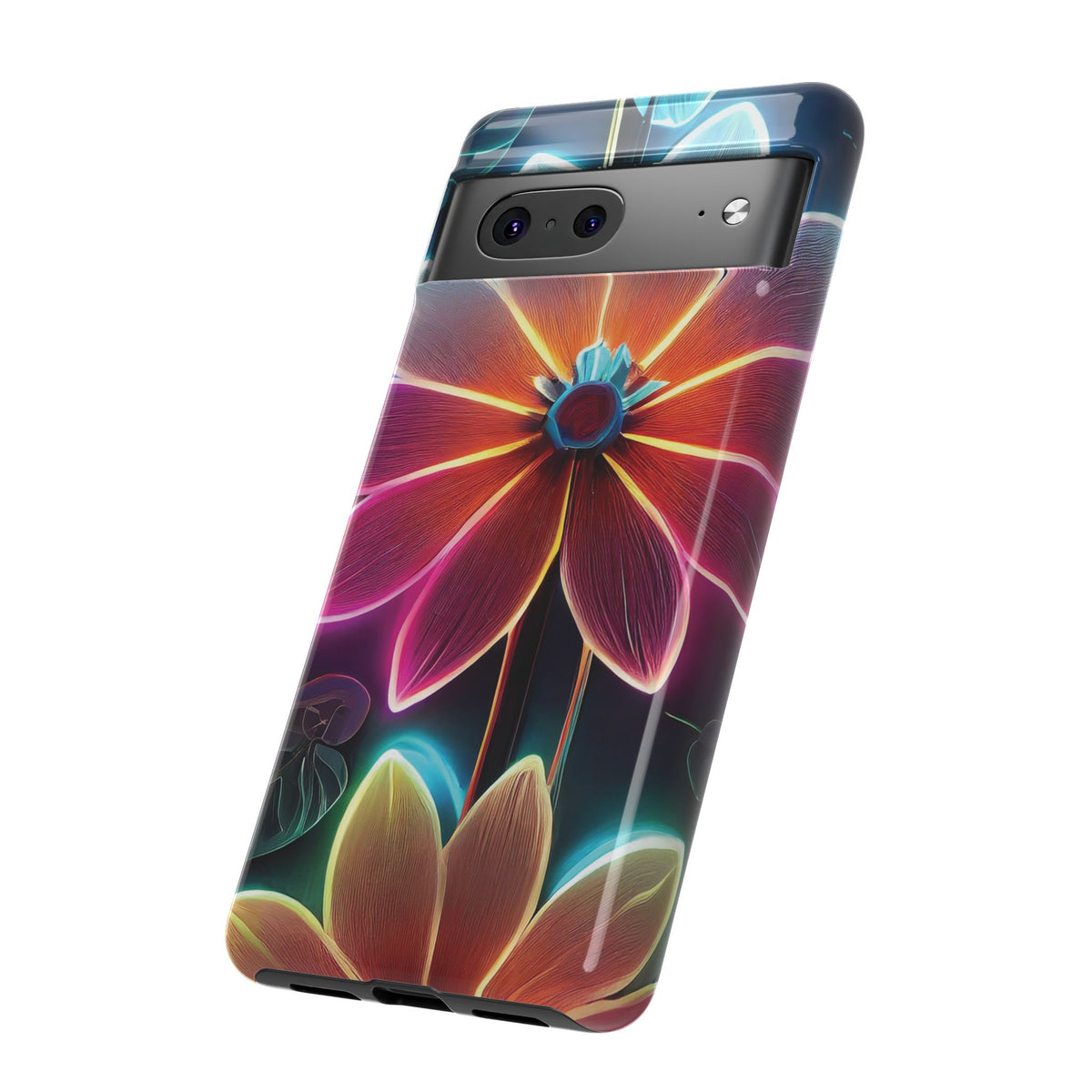 Vibrant Neon Flowers Tough Phone Case - Studio 653
