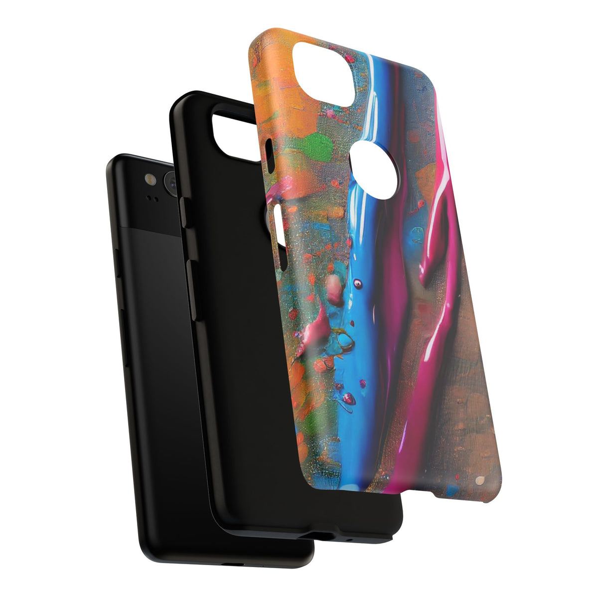 Colorful Artistic Paint Splatter Tough Phone Case - Studio 653