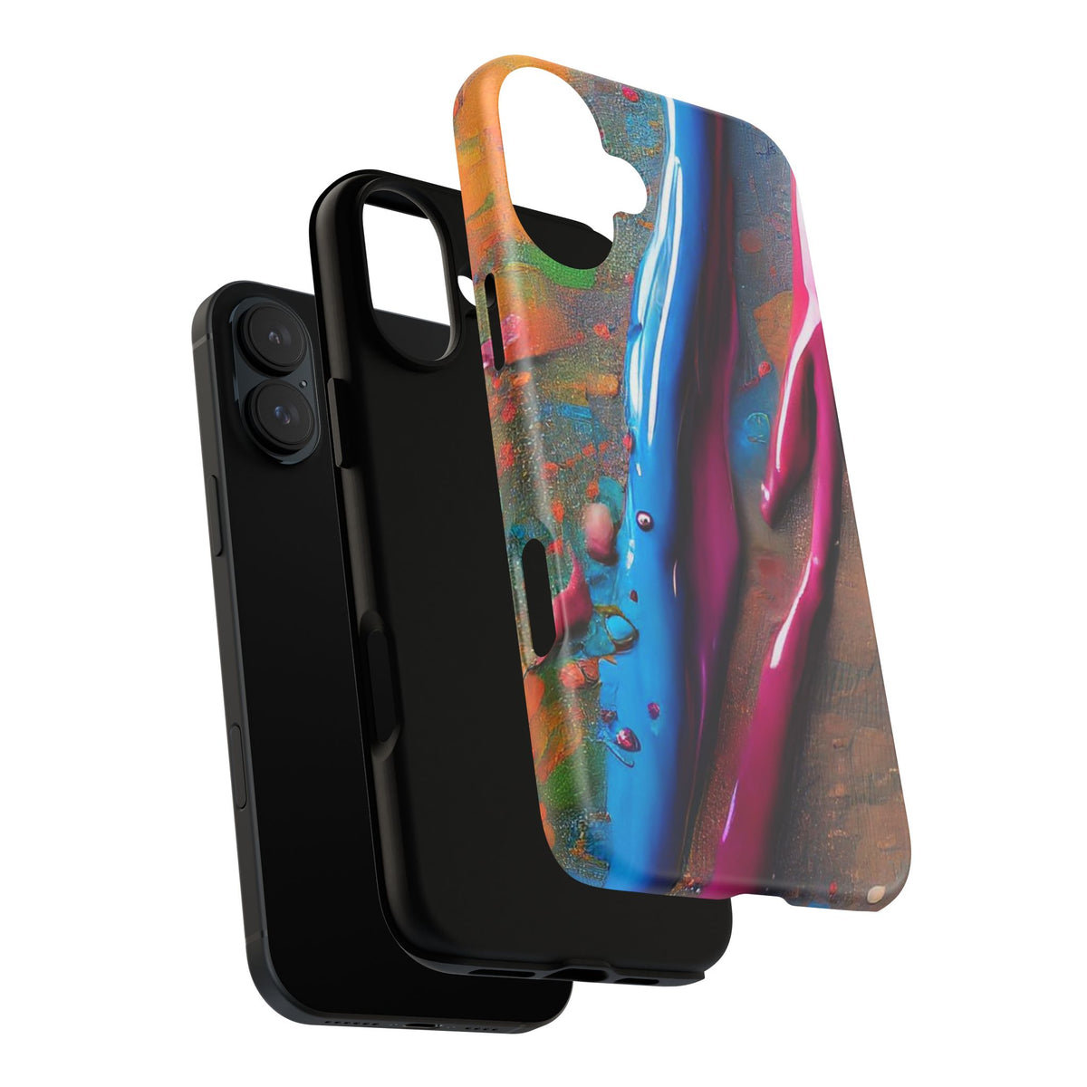 Colorful Artistic Paint Splatter Tough Phone Case - Studio 653