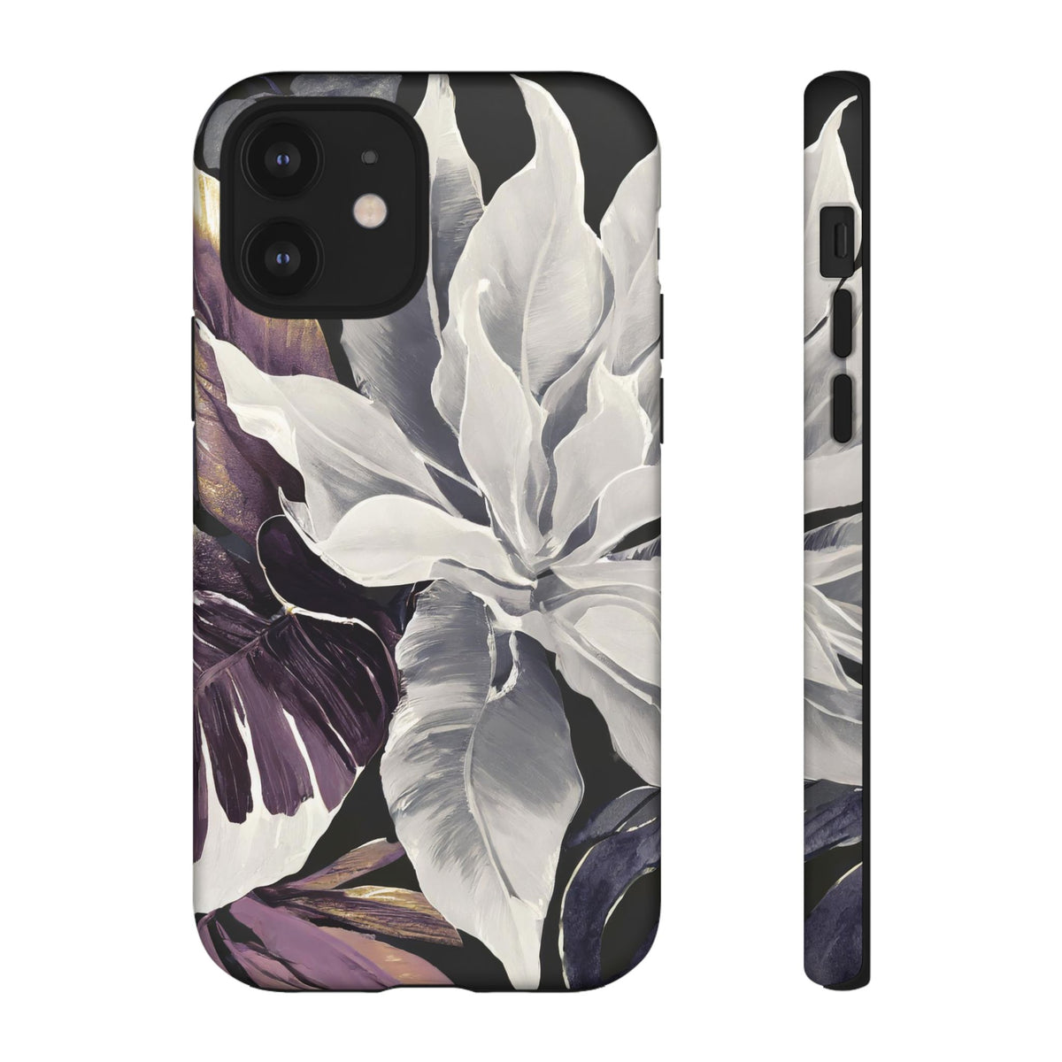 White & Plum Floral Tough Phone Case - Studio 653