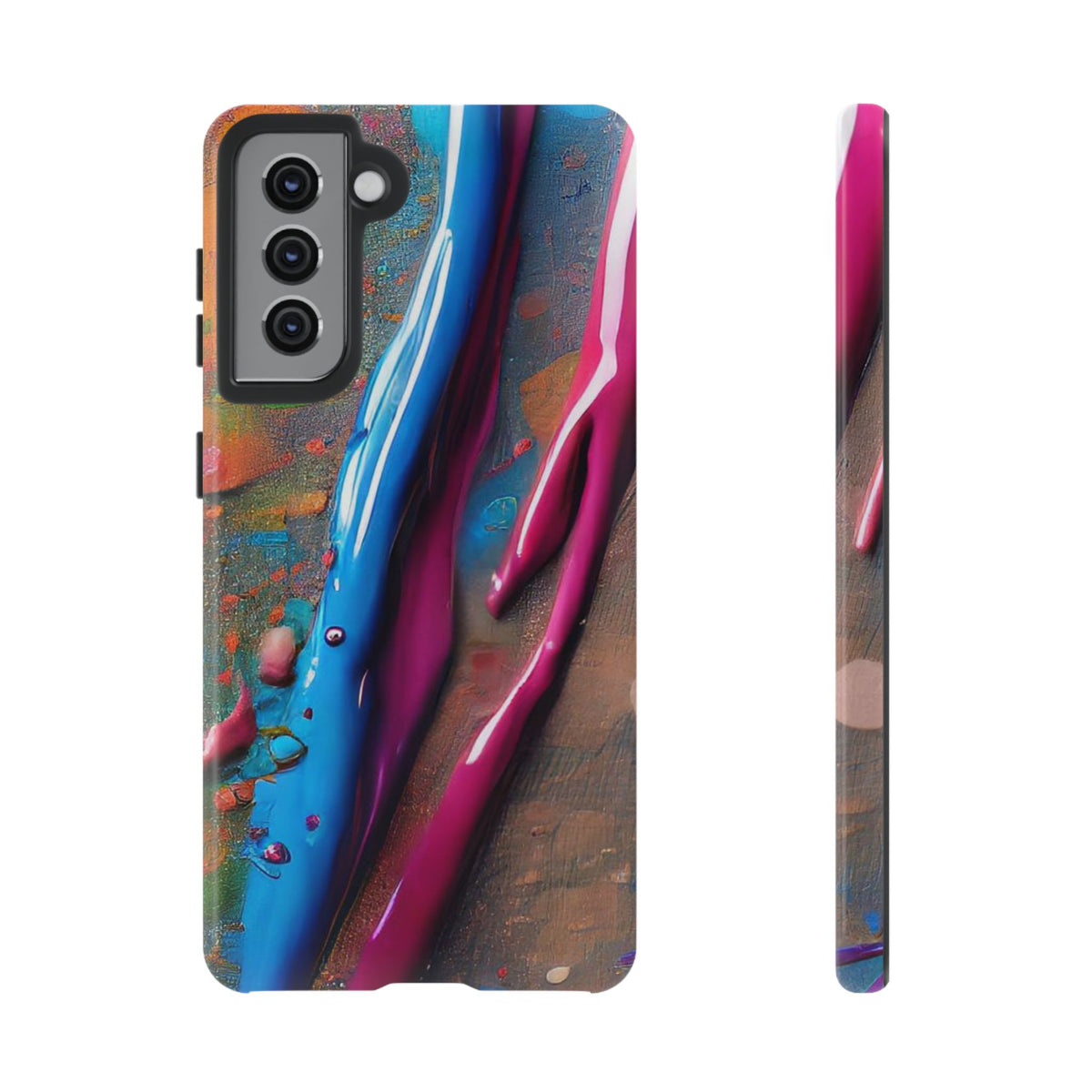 Colorful Artistic Paint Splatter Tough Phone Case - Studio 653