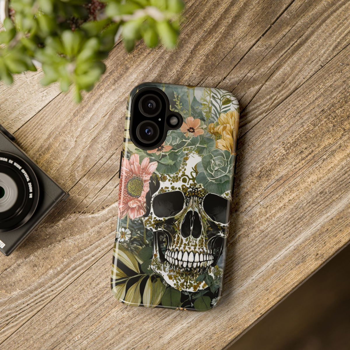 Floral Skull Tough Phone Case - Studio 653