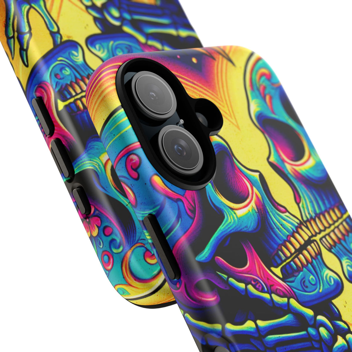 Colorful Skull Couple Tough Phone Case - Studio 653