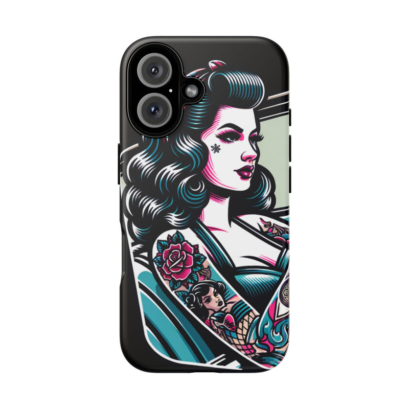 Vintage Retro Tattooed Pin Up Tough Phone Case - Studio 653