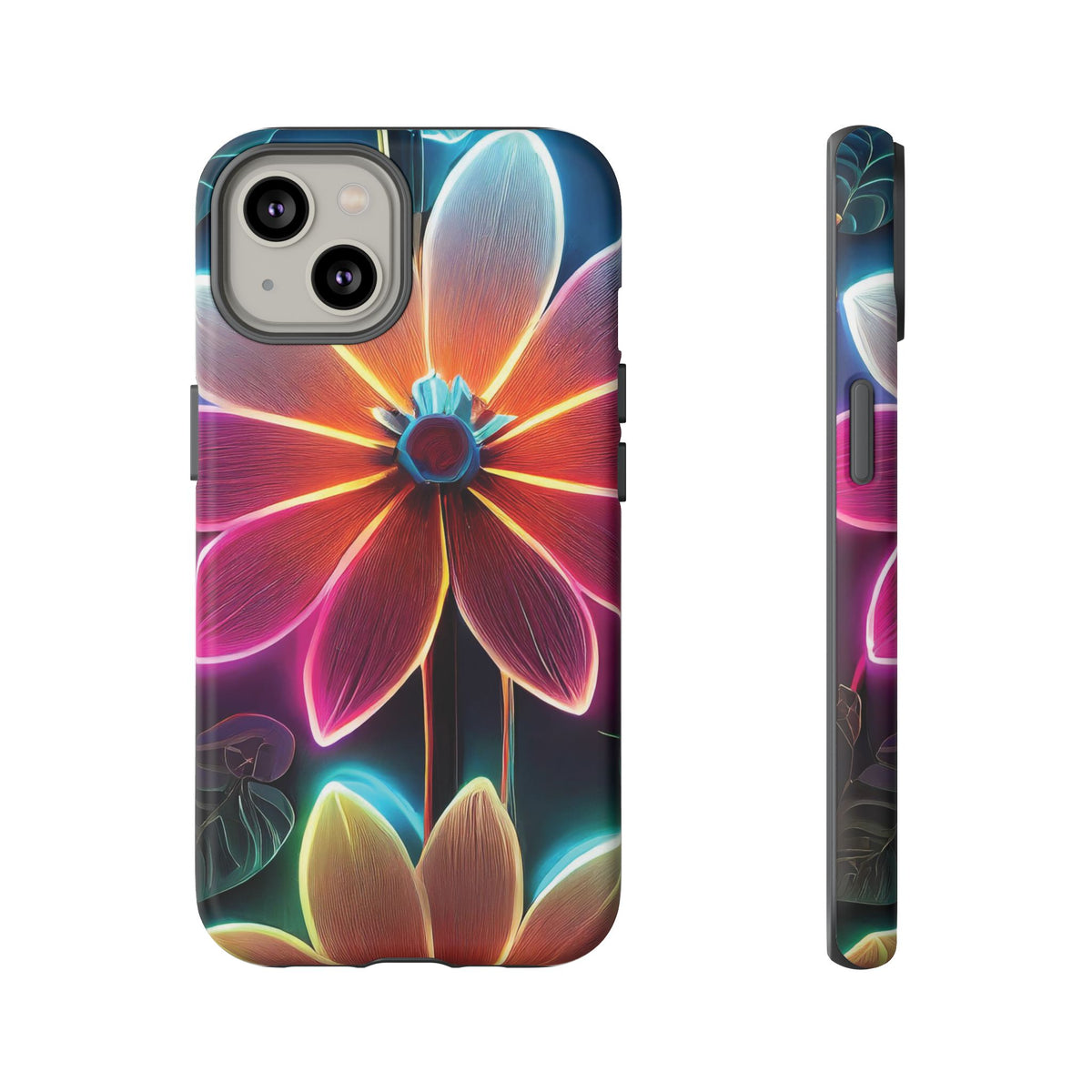 Vibrant Neon Flowers Tough Phone Case - Studio 653