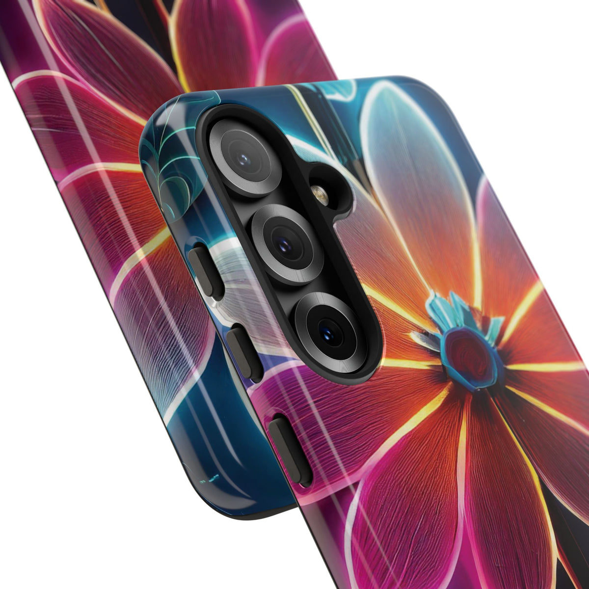 Vibrant Neon Flowers Tough Phone Case - Studio 653