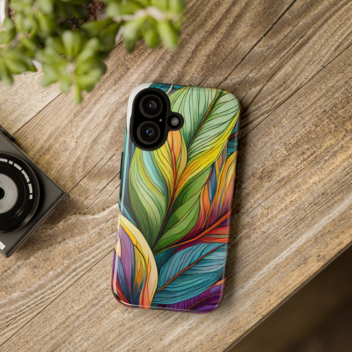 Vibrant Tropical Leaf Tough Phone Case - Studio 653