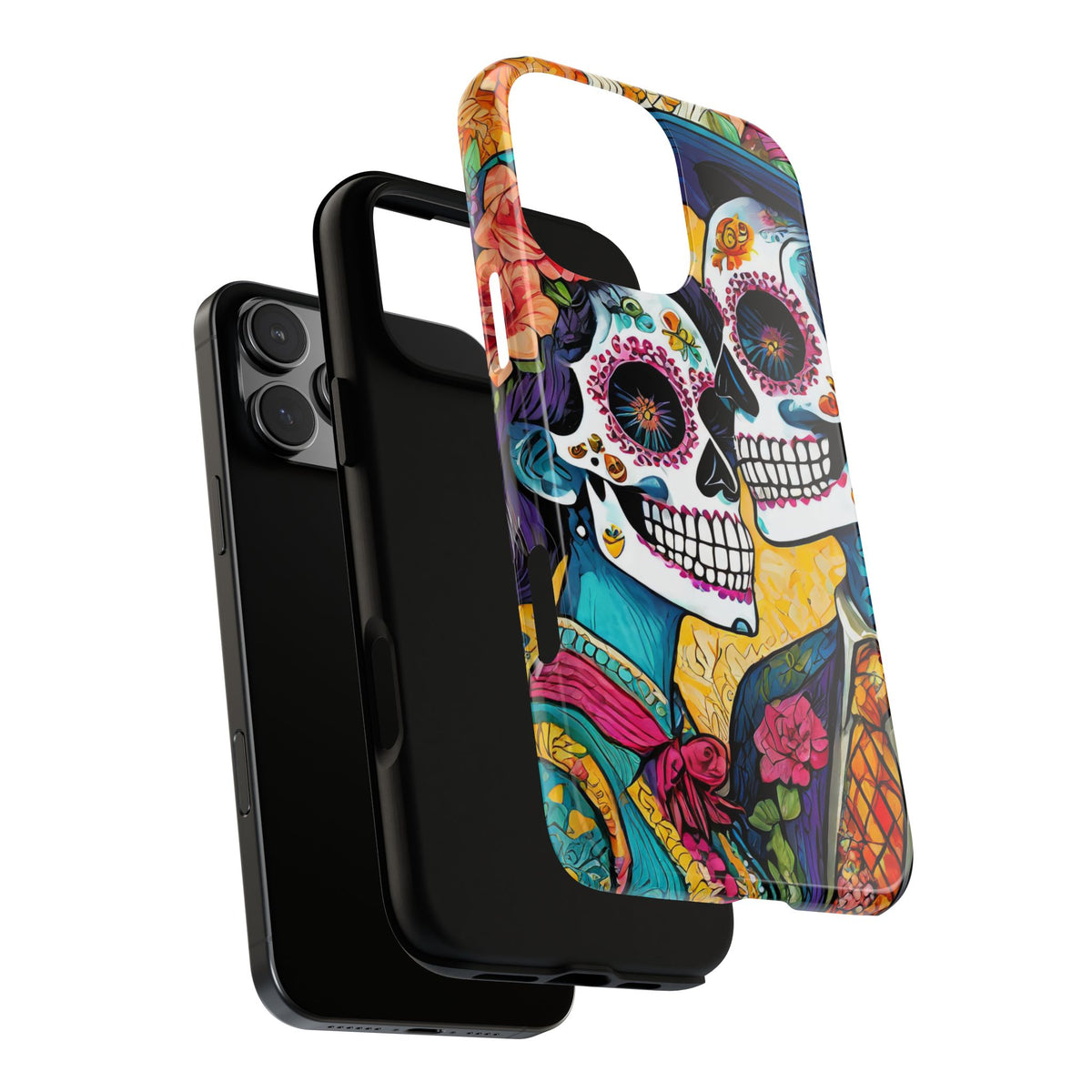 Loving Sugar Skull Couple Tough Phone Case - Studio 653
