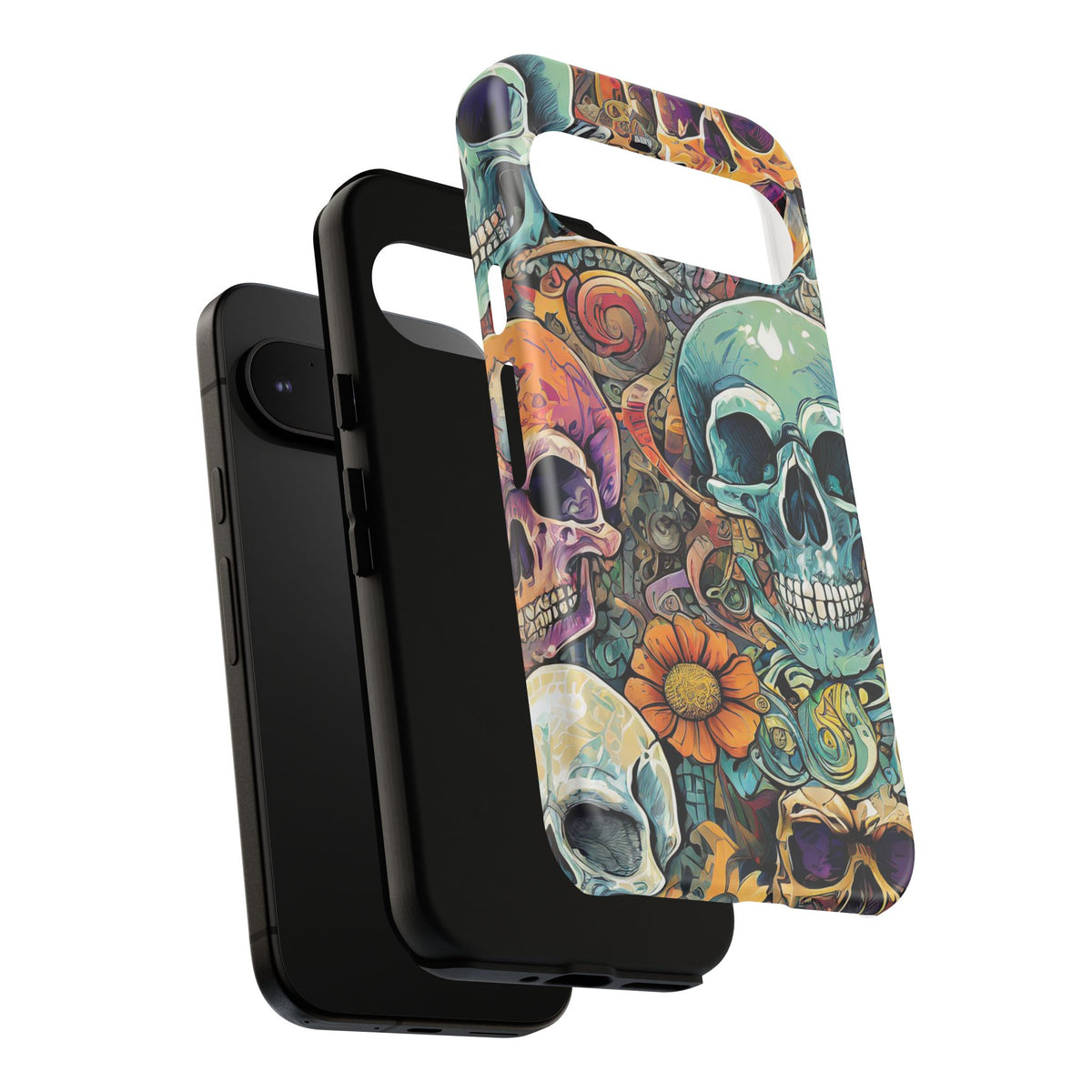 Artistic Skull Collage Tough Phone Case - Studio 653