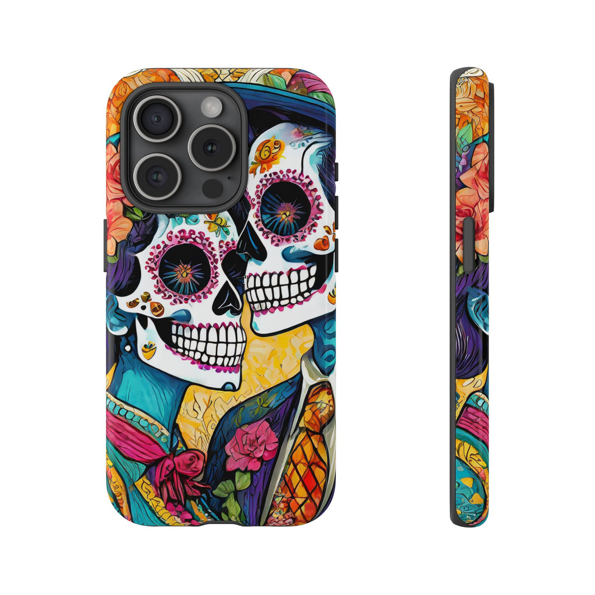 Loving Sugar Skull Couple Tough Phone Case - Studio 653