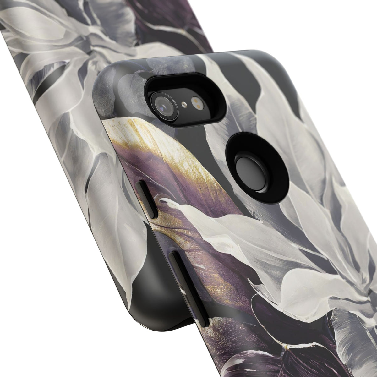 White & Plum Floral Tough Phone Case - Studio 653