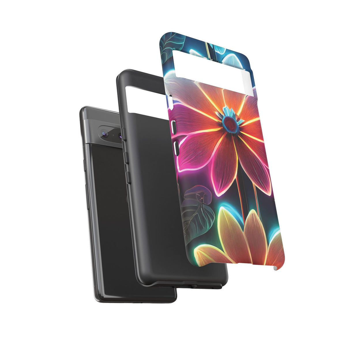 Vibrant Neon Flowers Tough Phone Case - Studio 653