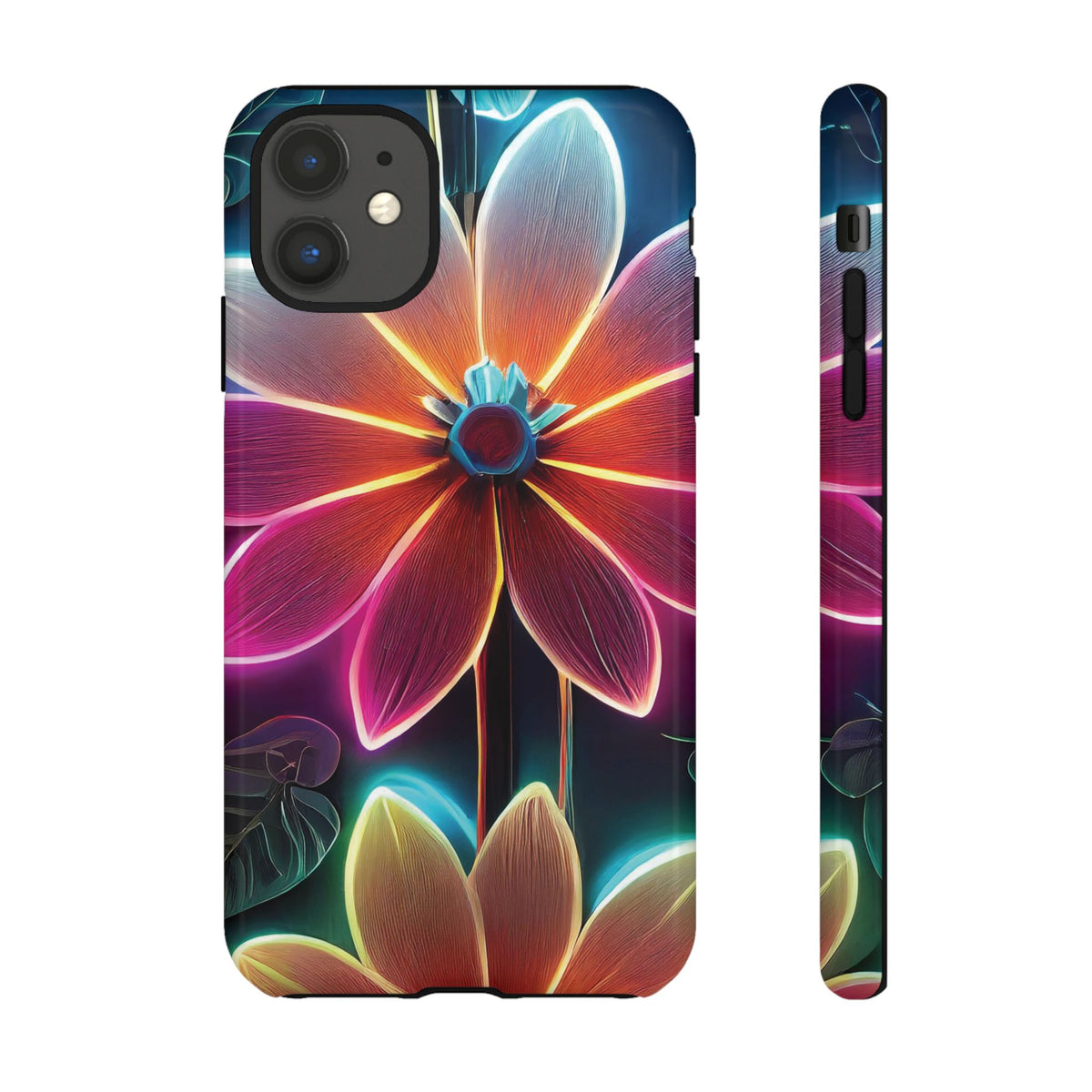 Vibrant Neon Flowers Tough Phone Case - Studio 653