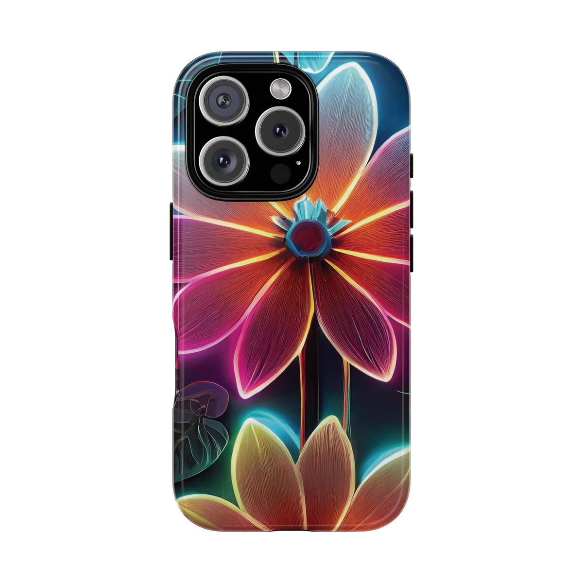 Vibrant Neon Flowers Tough Phone Case - Studio 653