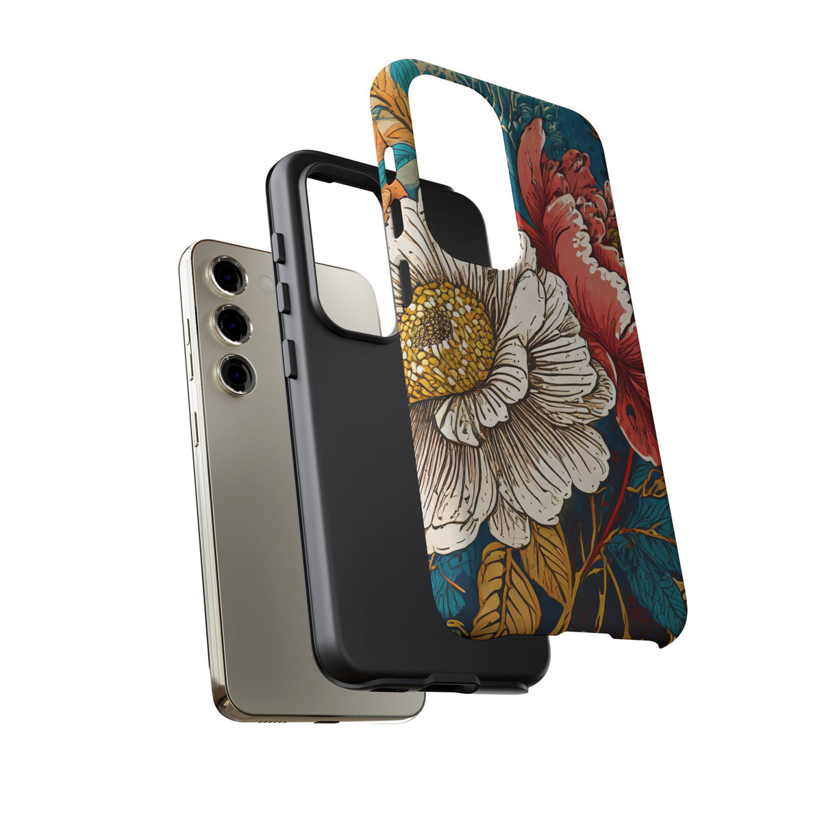 Artistic Floral Tough Phone Case - Studio 653