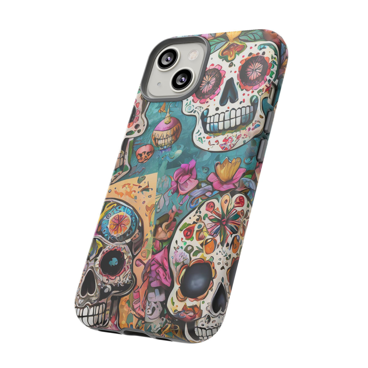 Vibrant Sugar Skull Tough Phone Case - Studio 653