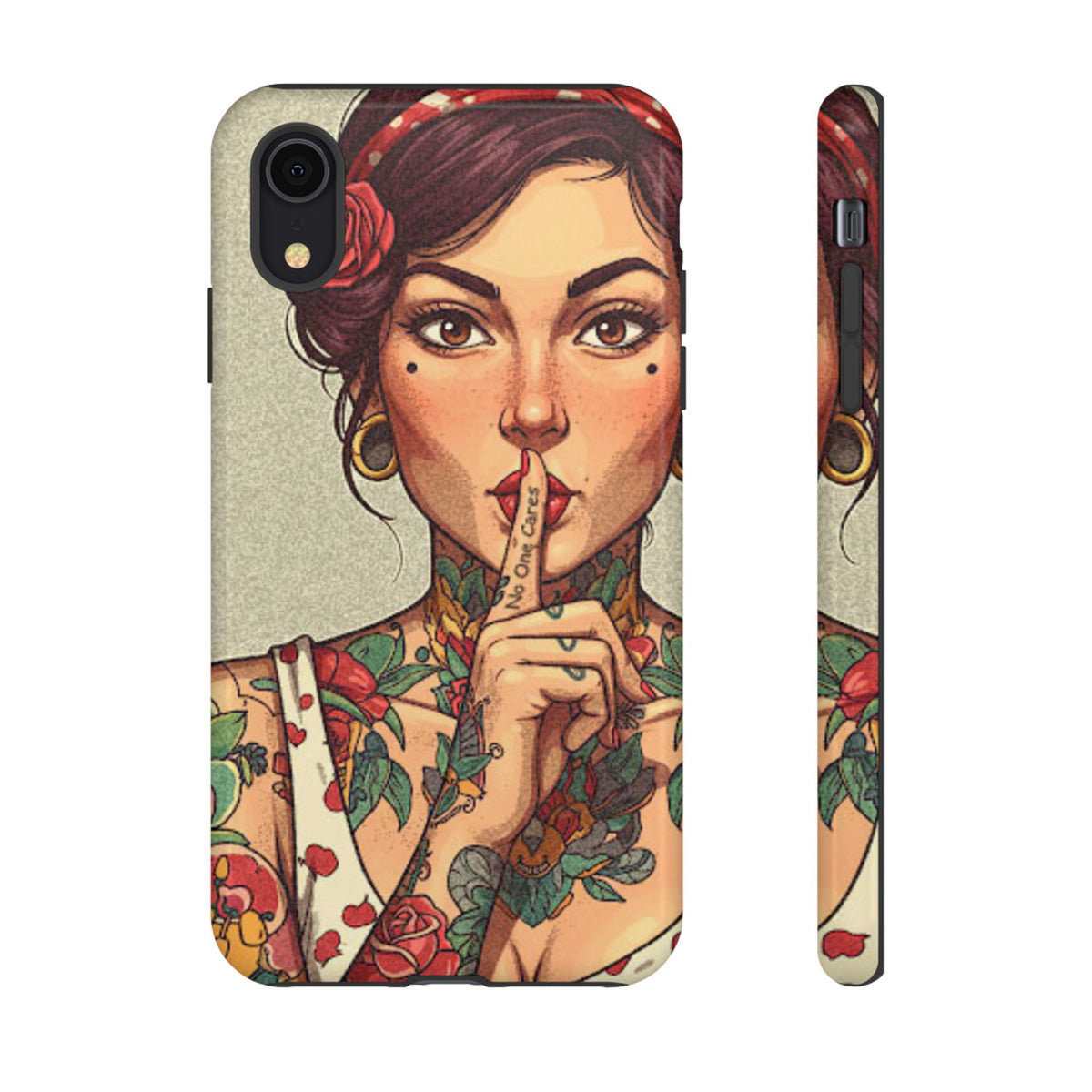 Shh No One Cares Tough Phone Case