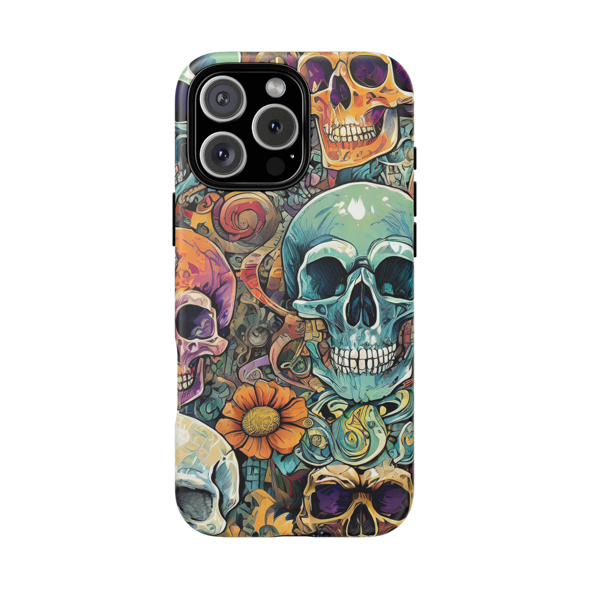 Artistic Skull Collage Tough Phone Case - Studio 653