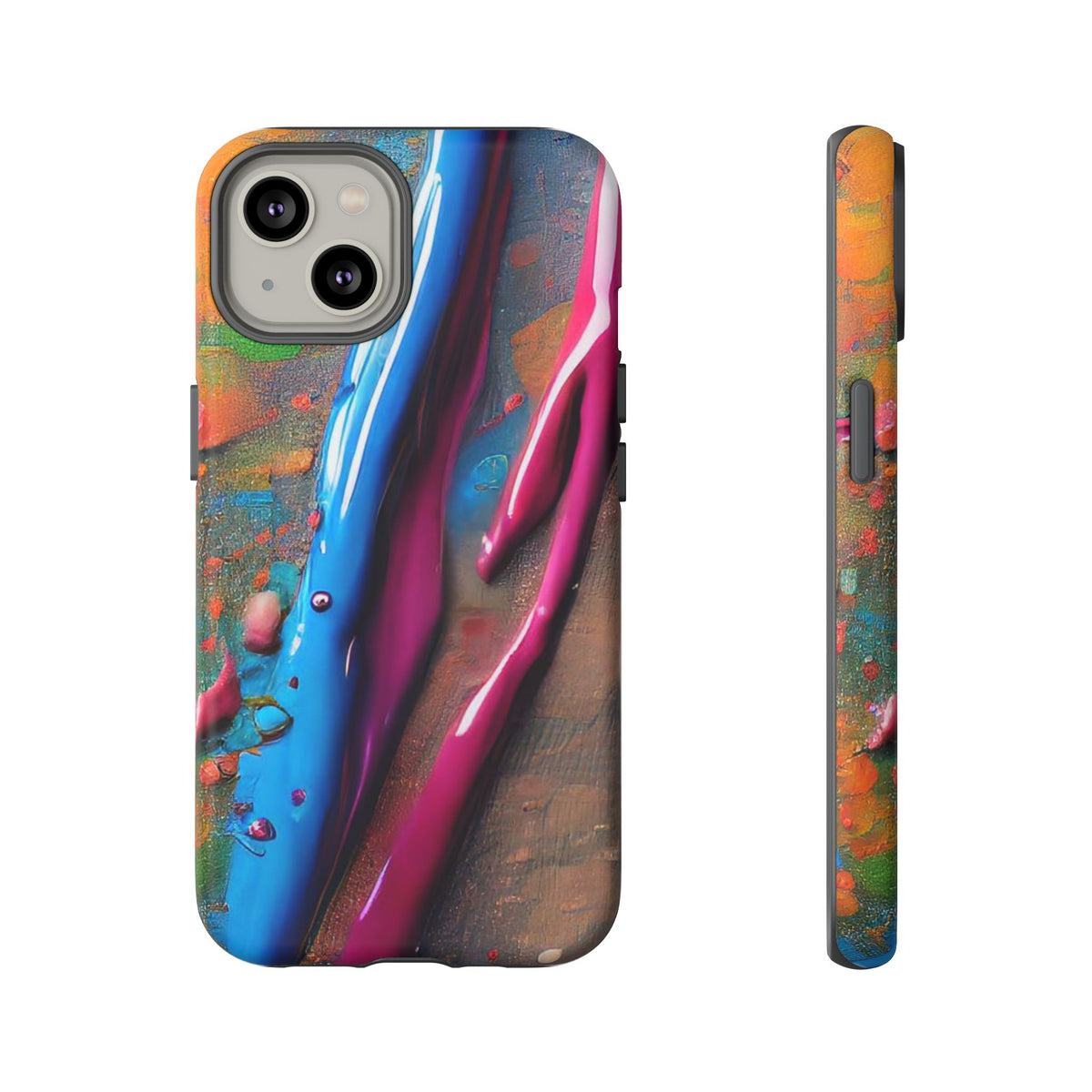 Colorful Artistic Paint Splatter Tough Phone Case - Studio 653