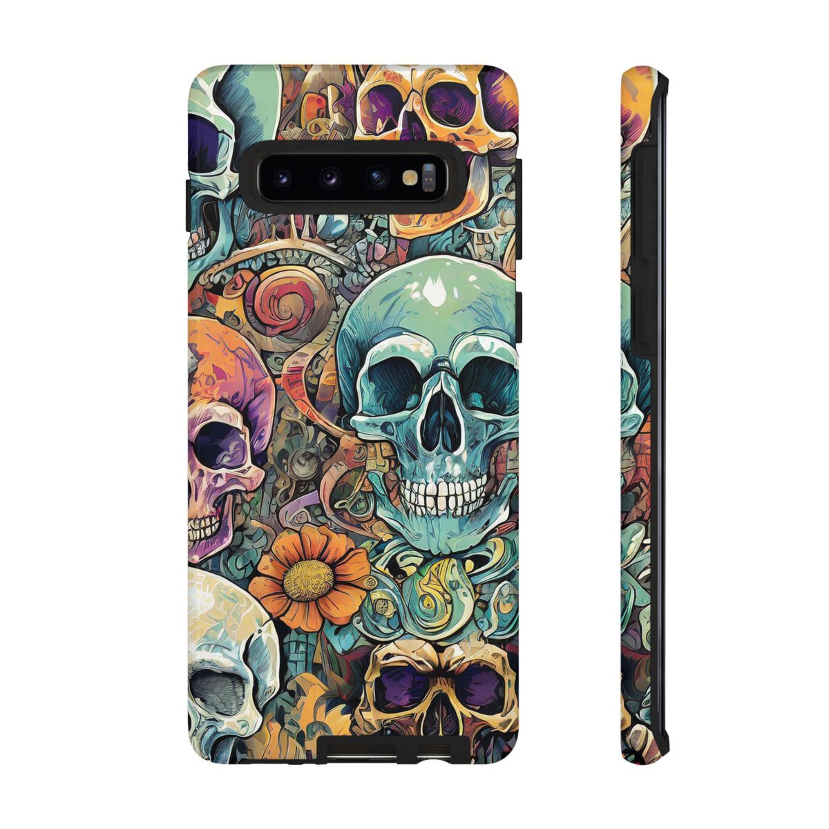 Artistic Skull Collage Tough Phone Case - Studio 653