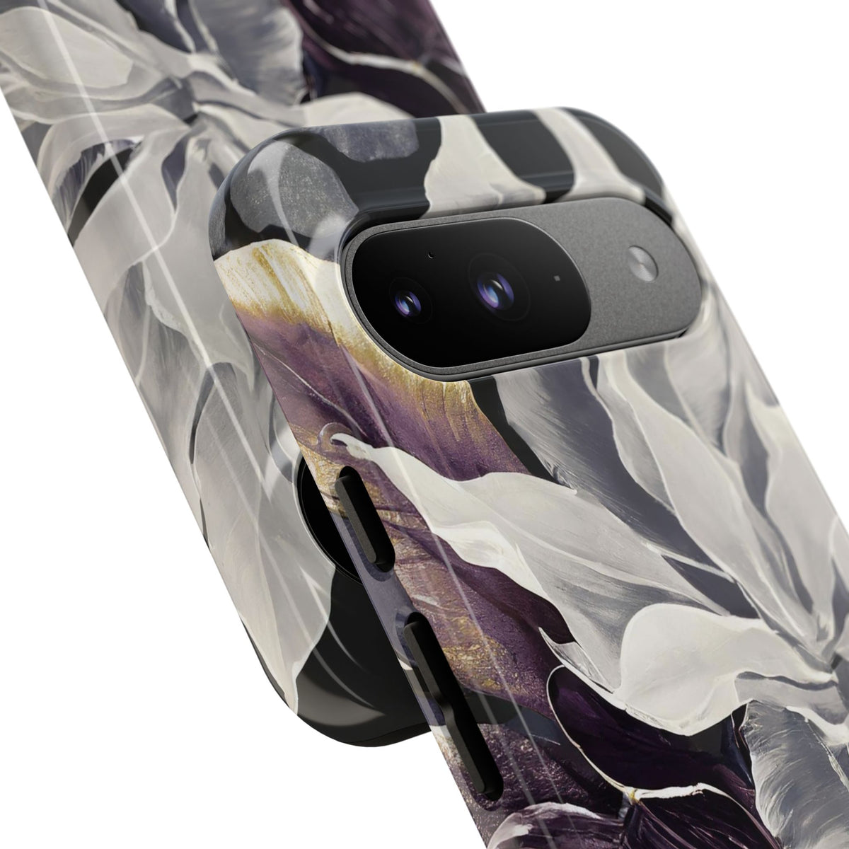 White & Plum Floral Tough Phone Case - Studio 653