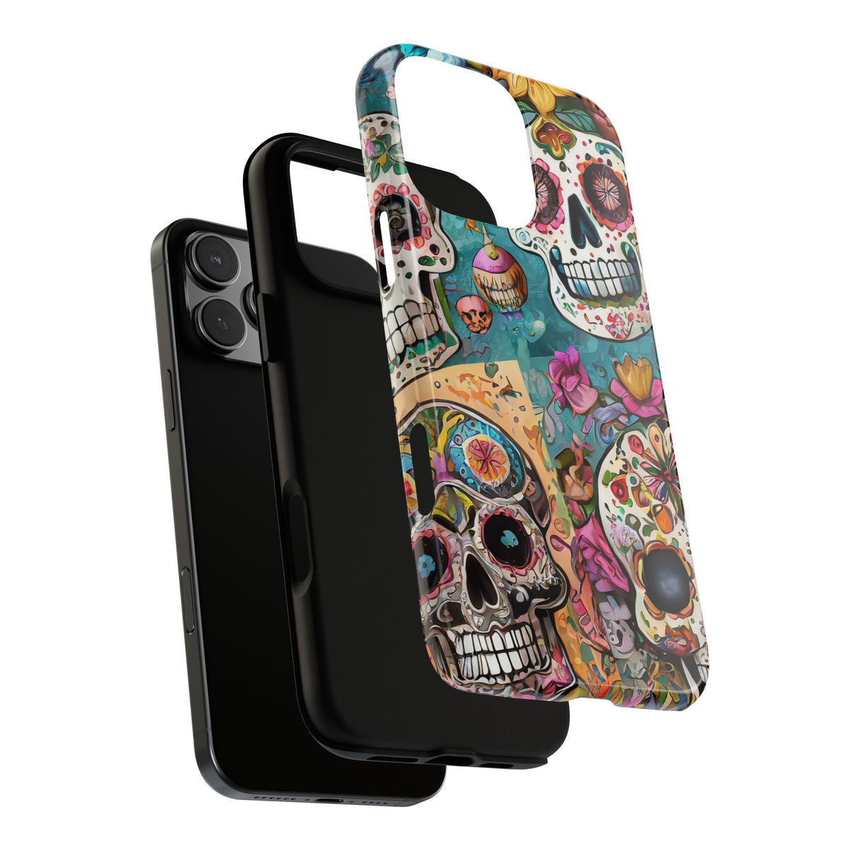 Vibrant Sugar Skull Tough Phone Case - Studio 653