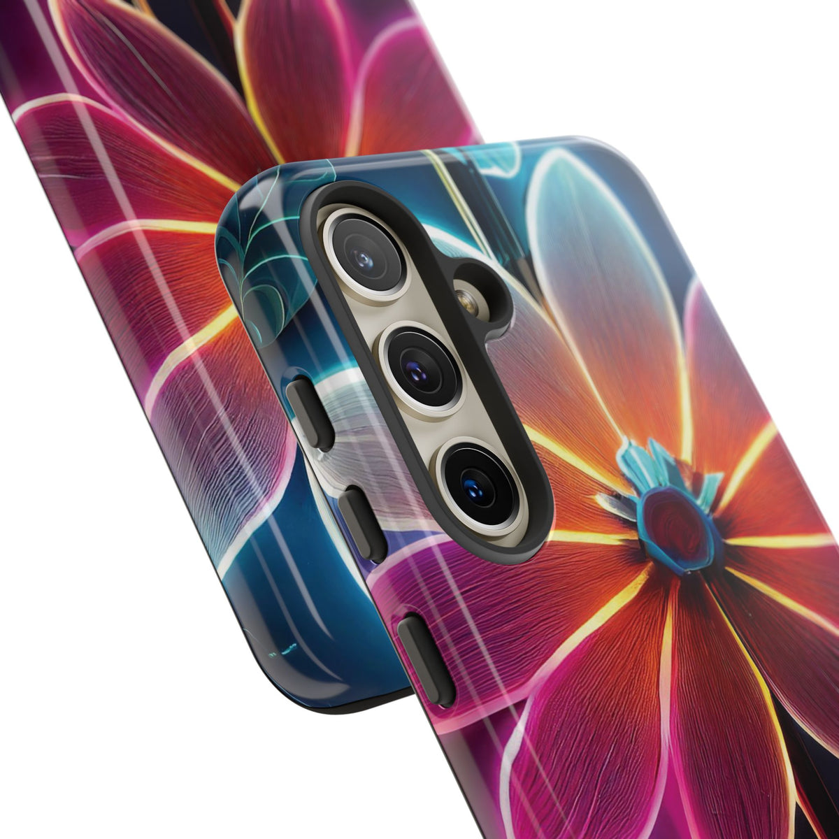 Vibrant Neon Flowers Tough Phone Case - Studio 653