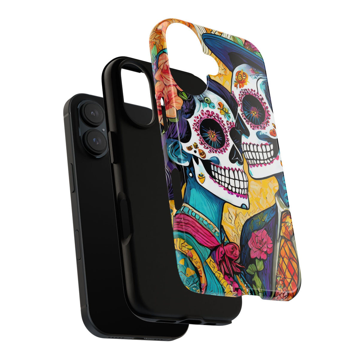 Loving Sugar Skull Couple Tough Phone Case - Studio 653