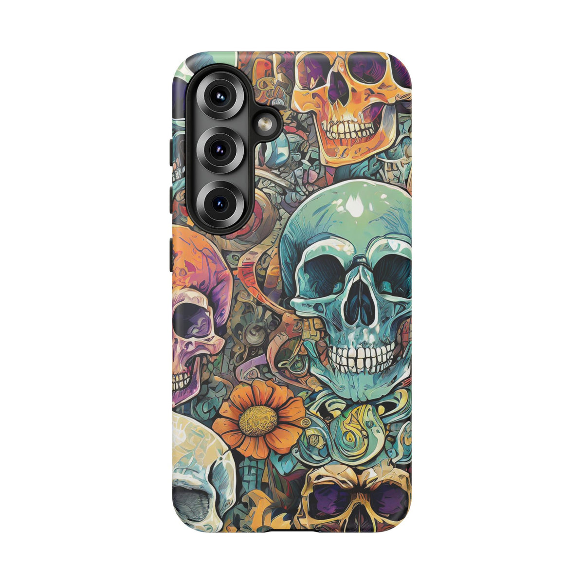 Artistic Skull Collage Tough Phone Case - Studio 653
