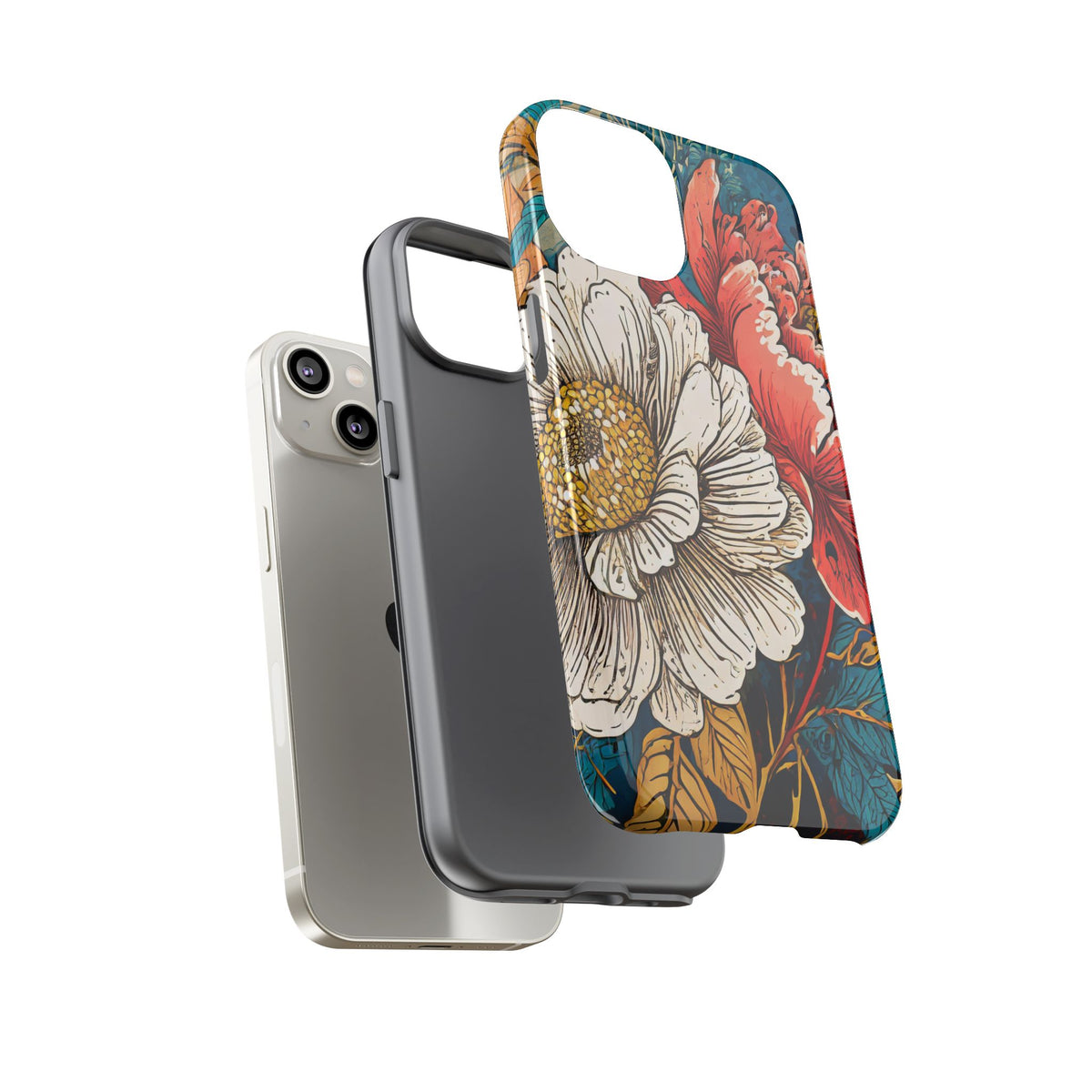 Artistic Floral Tough Phone Case - Studio 653