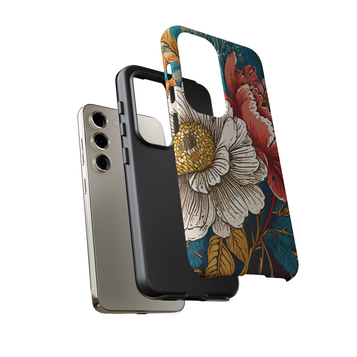 Artistic Floral Tough Phone Case - Studio 653