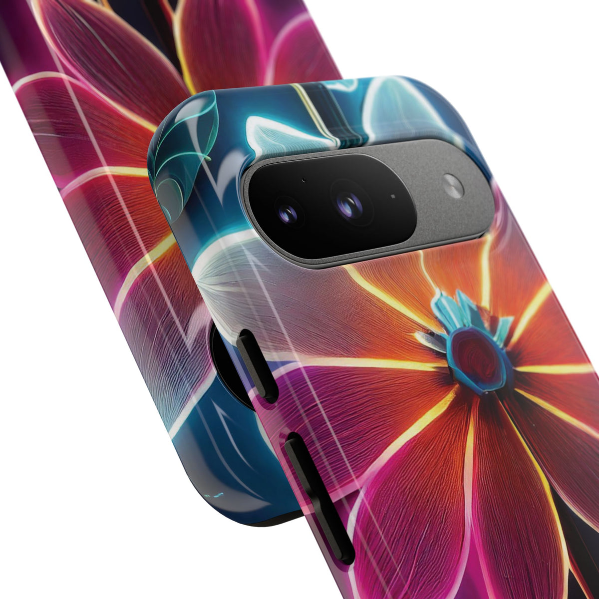 Vibrant Neon Flowers Tough Phone Case - Studio 653