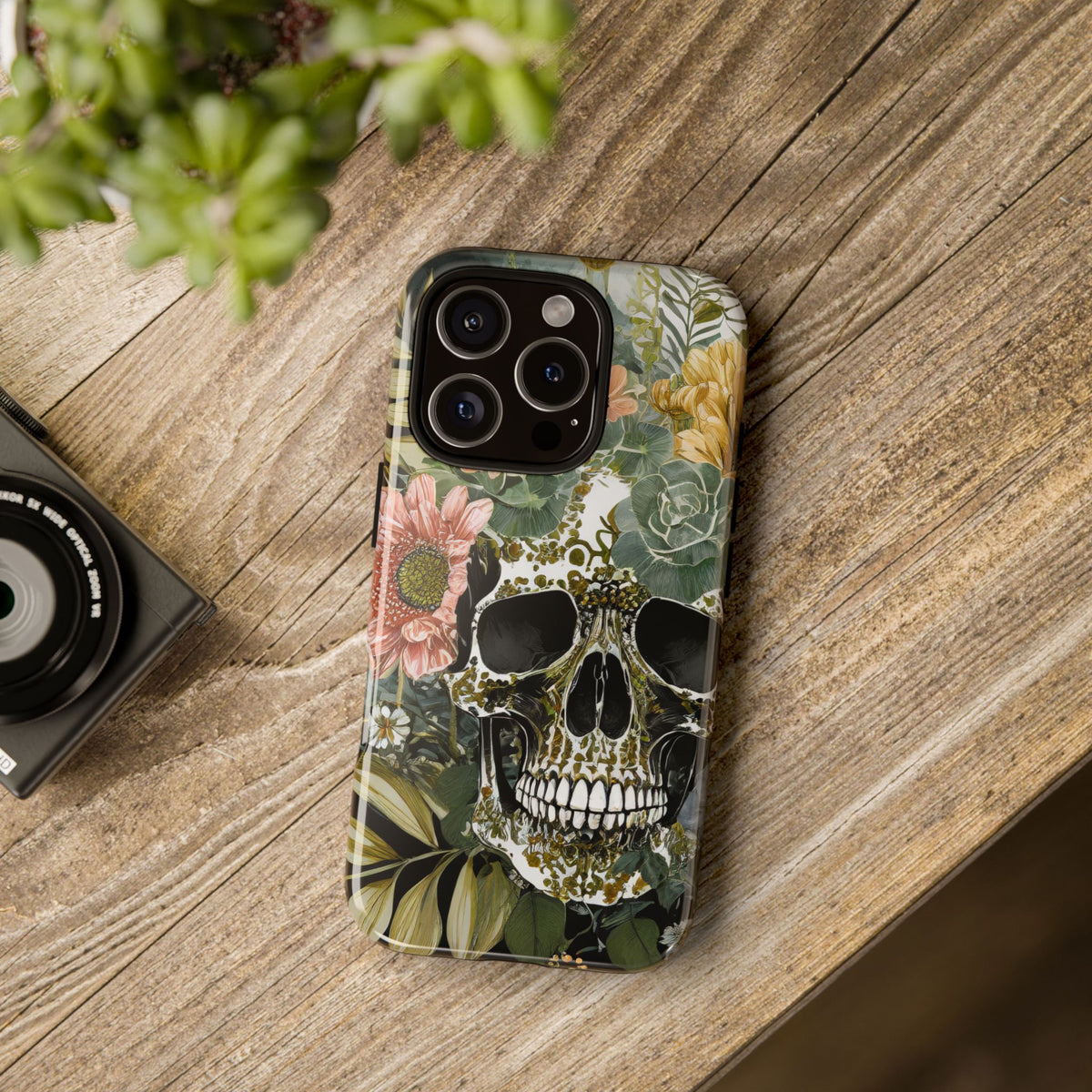 Floral Skull Tough Phone Case - Studio 653