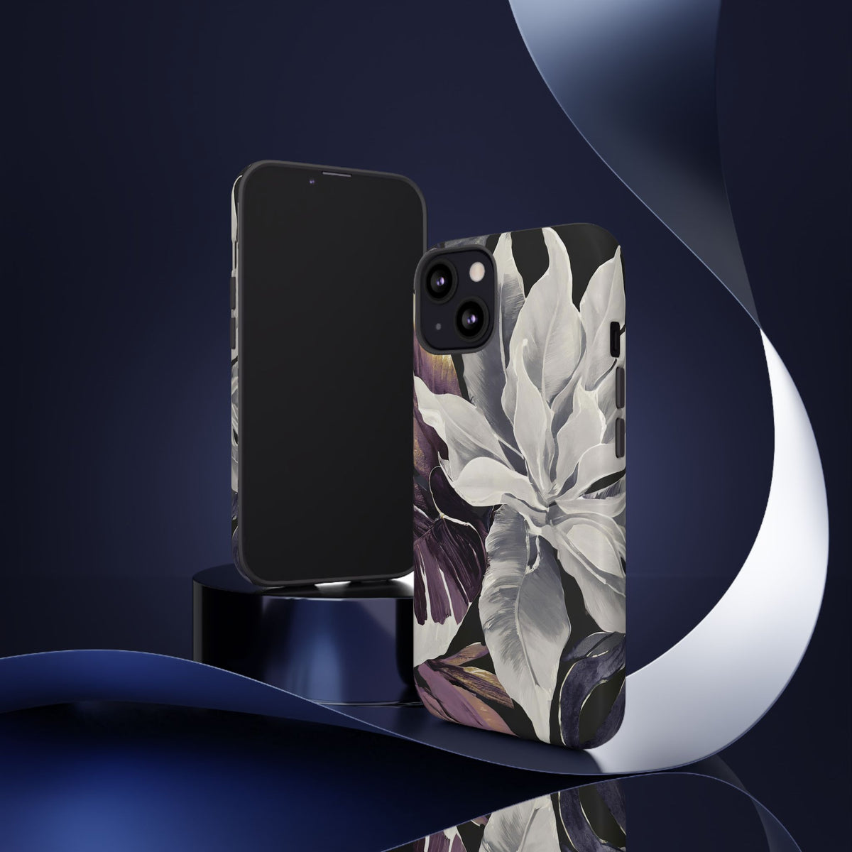 White & Plum Floral Tough Phone Case - Studio 653