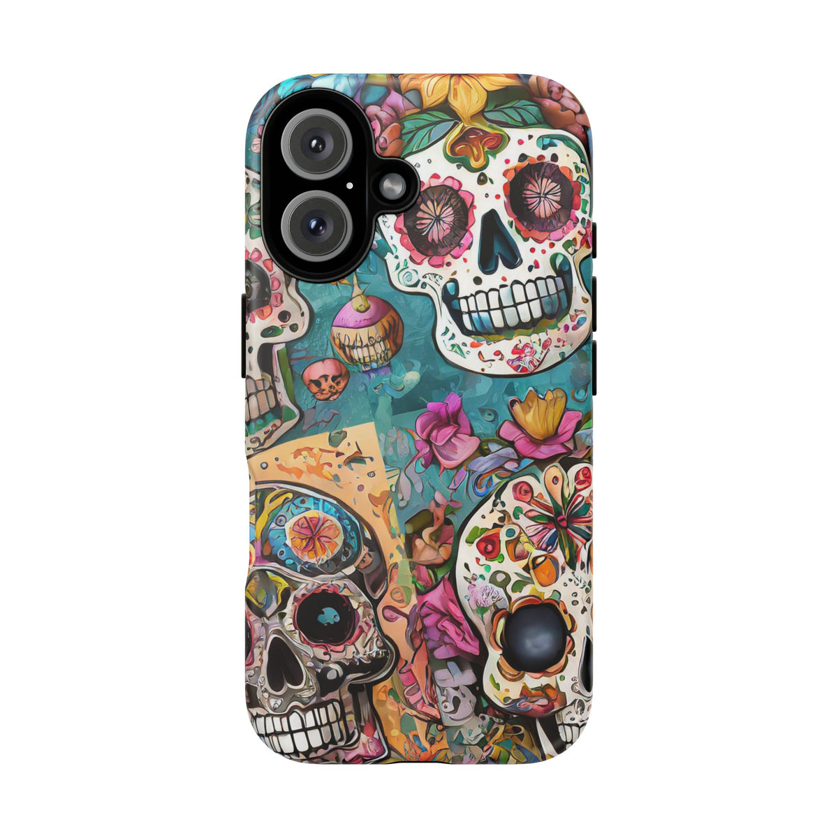 Vibrant Sugar Skull Tough Phone Case - Studio 653