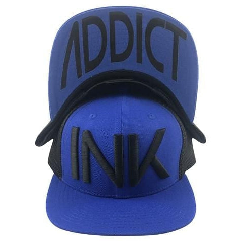INK Blue/Black Flat Bill Trucker