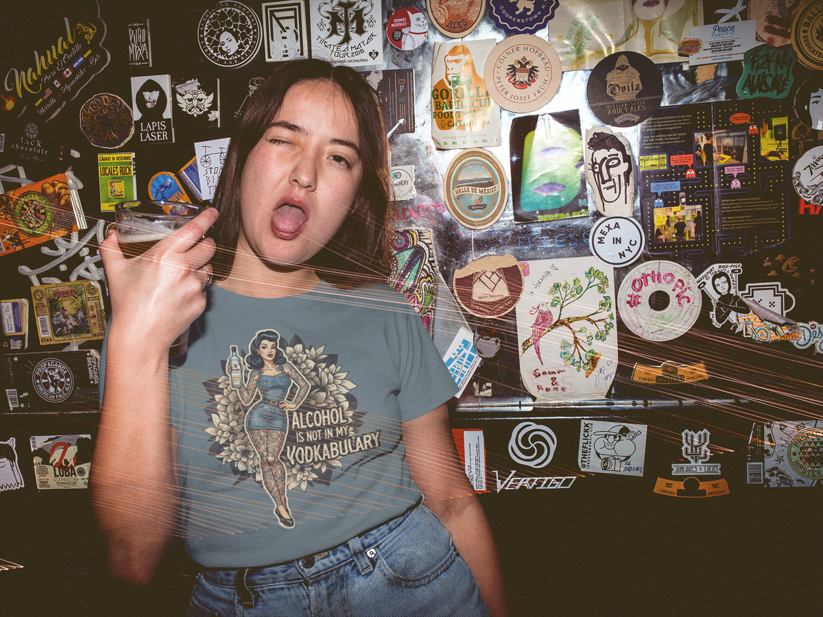 Retro Floral Vodkabulary Graphic Tee