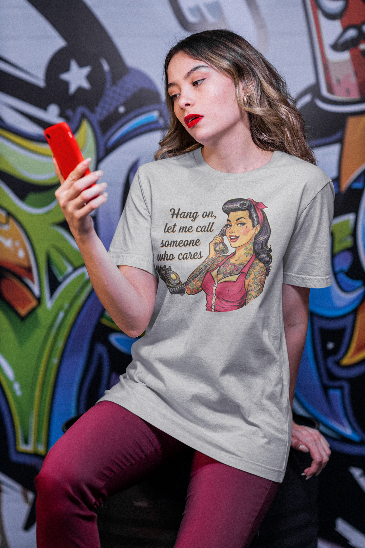 Call Someone Who Cares Vintage Graphic Tee