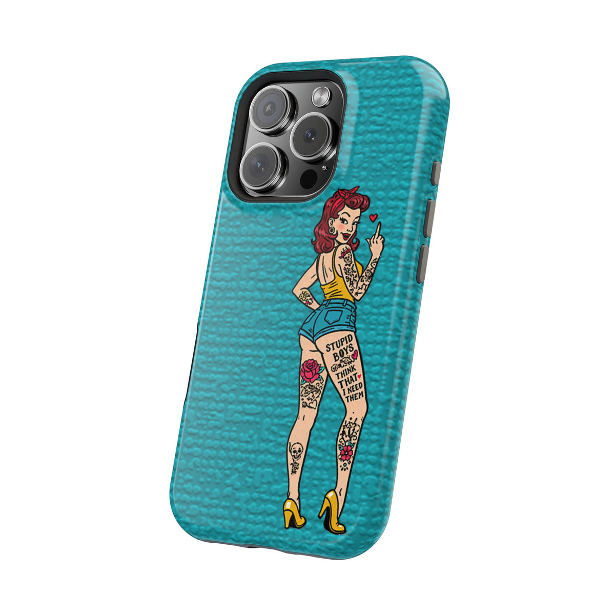 Sassy Pin-Up Stupid Boys Magnetic Tough Phone Case - Studio 653