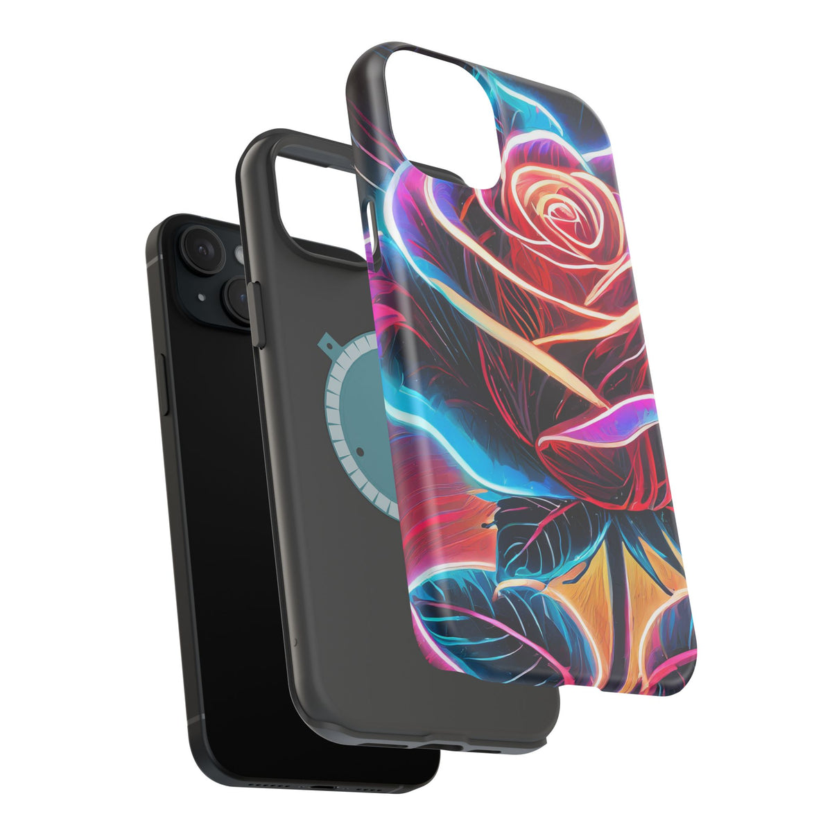 Neon Rose Magnetic Tough Phone Case - Studio 653