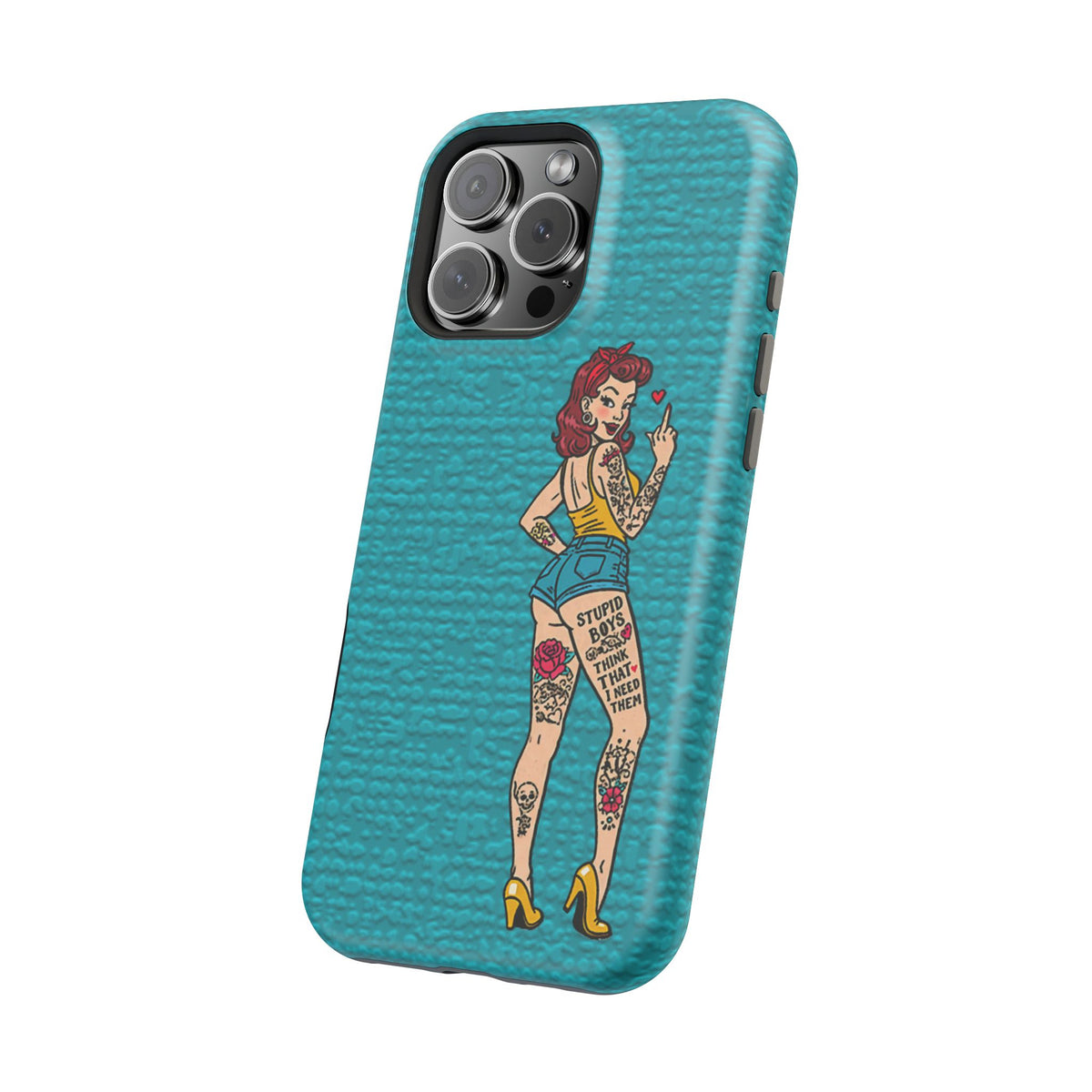 Sassy Pin-Up Stupid Boys Magnetic Tough Phone Case - Studio 653
