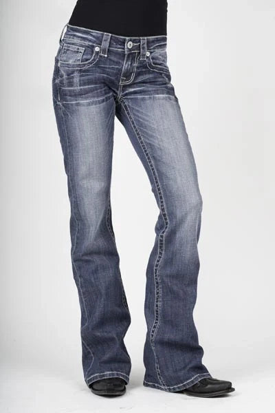 816 Classic Stretch Boot Cut (Light Wash) Jeans - Studio 653