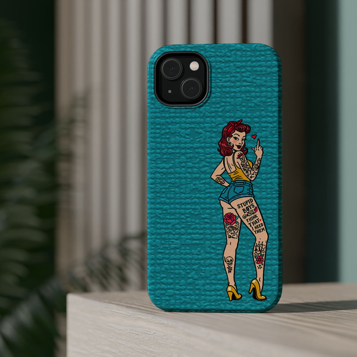 Sassy Pin-Up Stupid Boys Magnetic Tough Phone Case - Studio 653