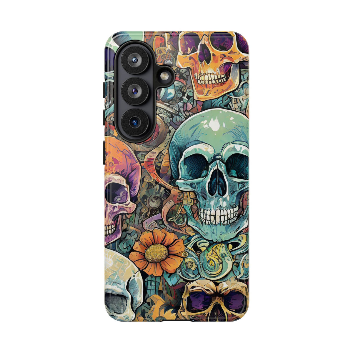 Artistic Skull Collage Tough Phone Case - Studio 653